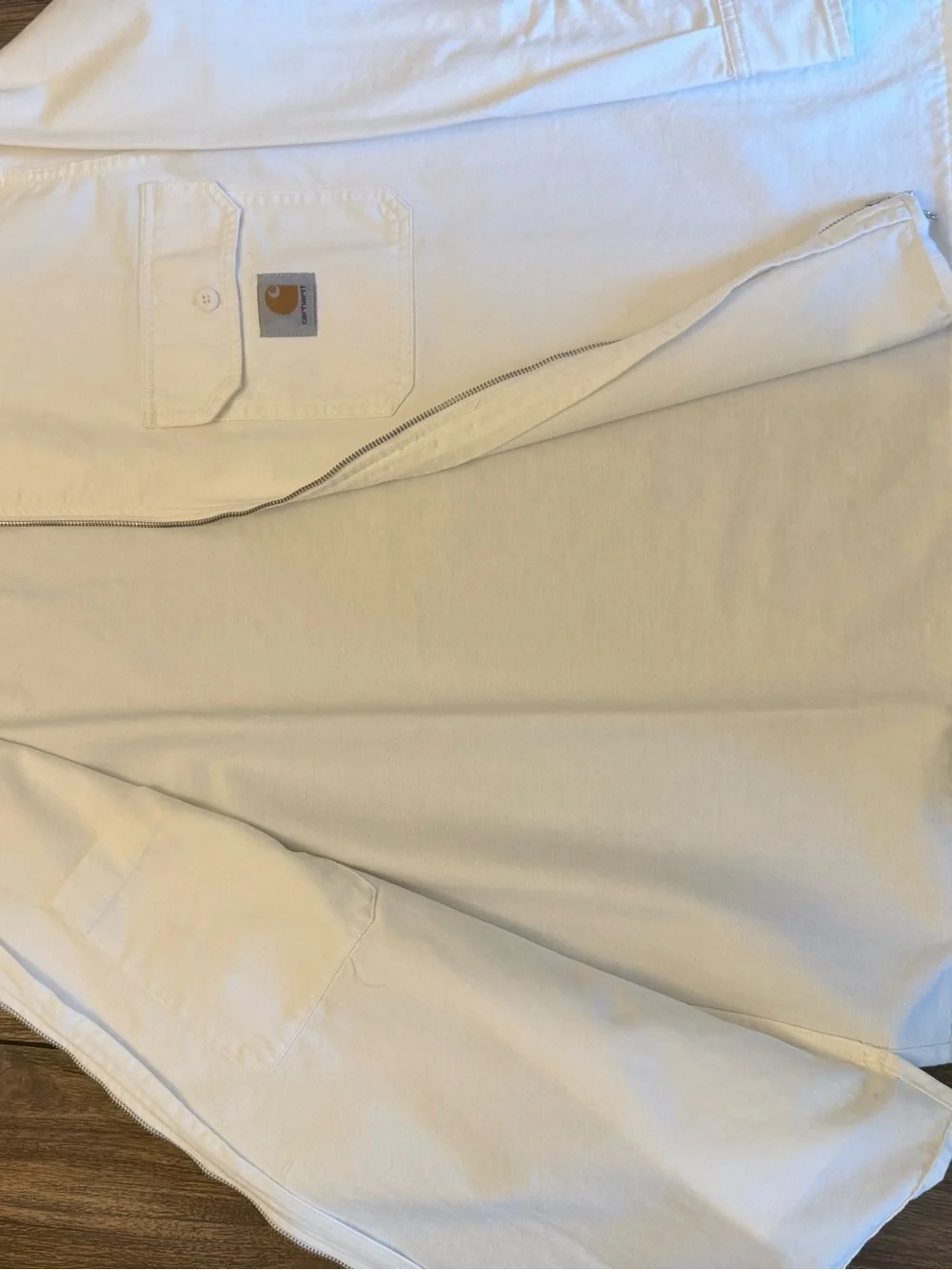Carhartt WIP Rainer Shirt Jac Off-White Rinsed